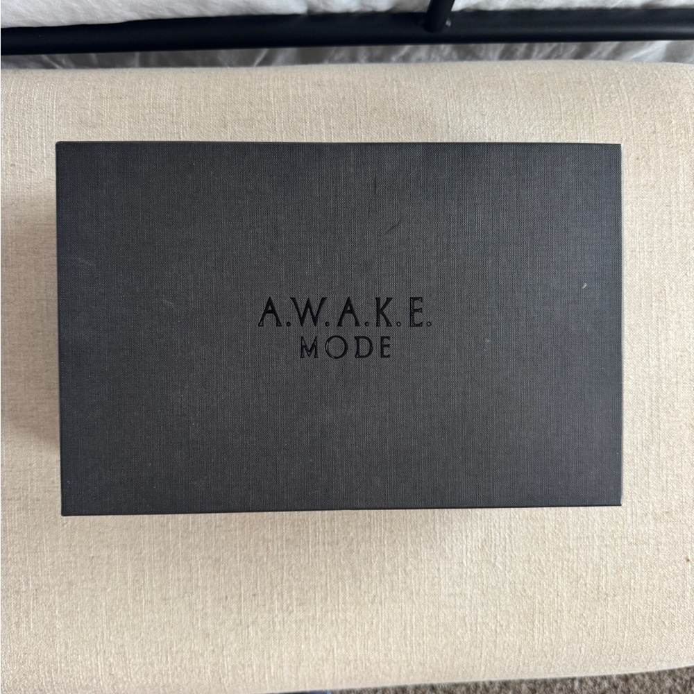 A.W.A.K.E. MODE Delta Leather Strappy Sandal in Blue - Picture 7 of 7